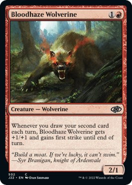 Bloodhaze Wolverine [Jumpstart 2022] | Golgari Games