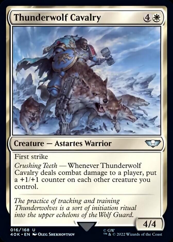 Thunderwolf Cavalry [Universes Beyond: Warhammer 40,000] | Golgari Games