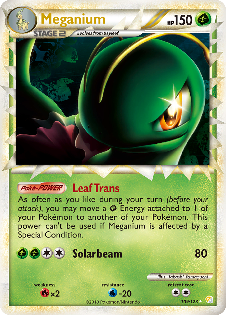 Meganium (109/123) [HeartGold & SoulSilver: Base Set] | Golgari Games