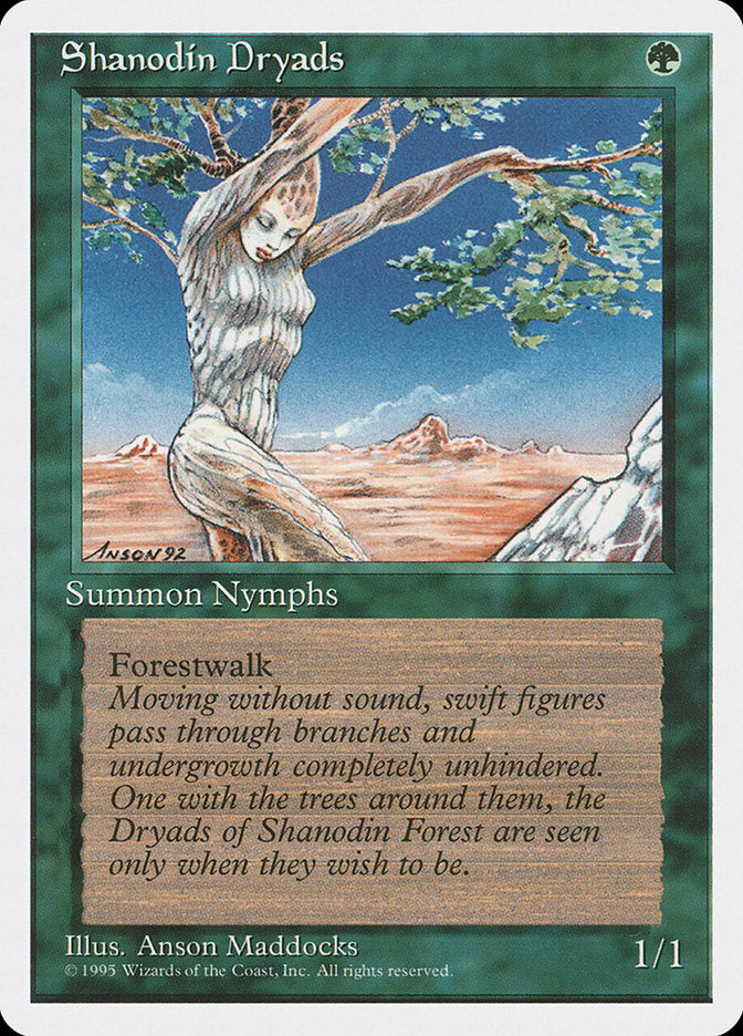 Shanodin Dryads [Fourth Edition] | Golgari Games