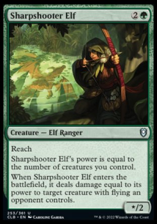 Sharpshooter Elf [Commander Legends: Battle for Baldur's Gate] | Golgari Games