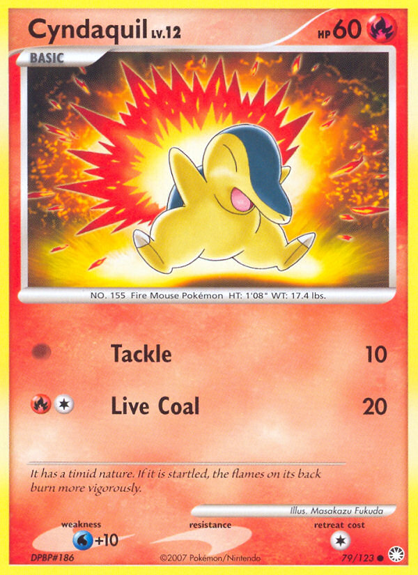 Cyndaquil (79/123) [Diamond & Pearl: Mysterious Treasures] | Golgari Games