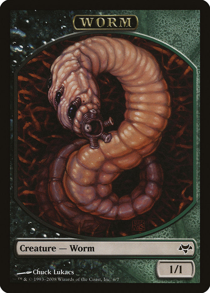 Worm Token [Eventide Tokens] | Golgari Games