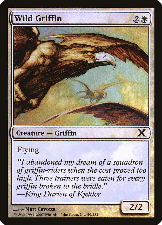 Wild Griffin (Premium Foil) [Tenth Edition] | Local Legends