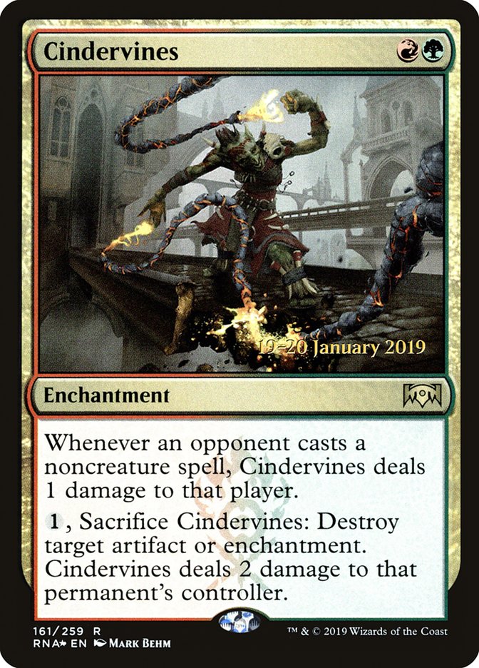 Cindervines [Ravnica Allegiance Prerelease Promos] | Golgari Games