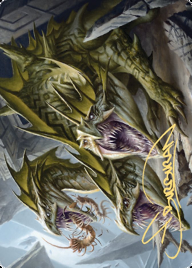 Grakmaw, Skyclave Ravager Art Card (Gold-Stamped Signature) [Zendikar Rising Art Series] | Golgari Games