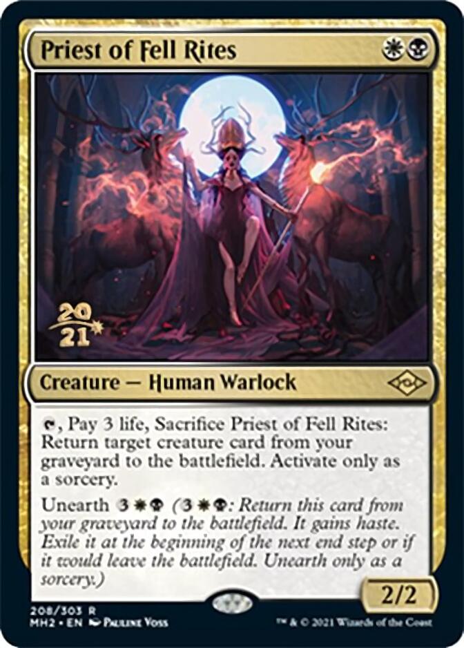 Priest of Fell Rites [Modern Horizons 2 Prerelease Promos] | Local Legends