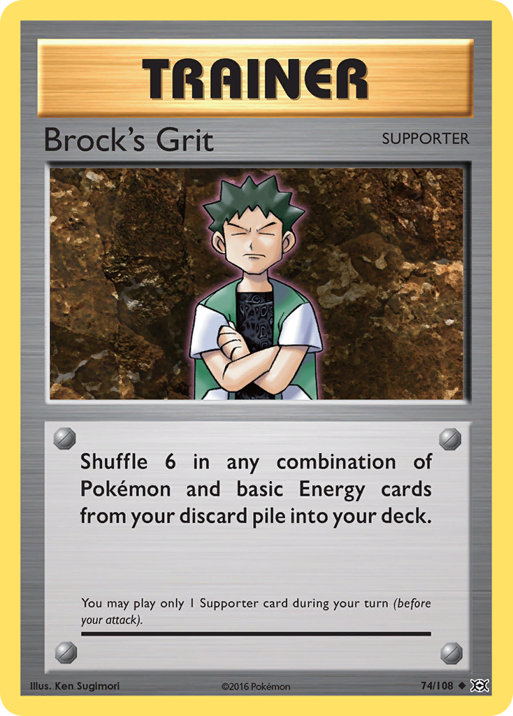 Brock's Grit (74/108) [XY: Evolutions] | Golgari Games