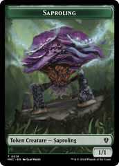 Saproling // Morph Double-Sided Token [Murders at Karlov Manor Commander Tokens] | Golgari Games