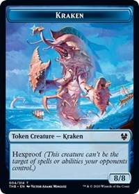 Kraken // Satyr Double-sided Token [Theros Beyond Death Tokens] | Golgari Games