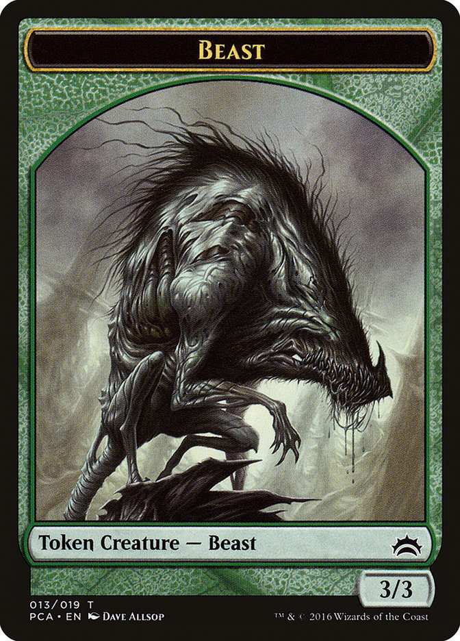 Beast Token [Planechase Anthology Tokens] | Golgari Games