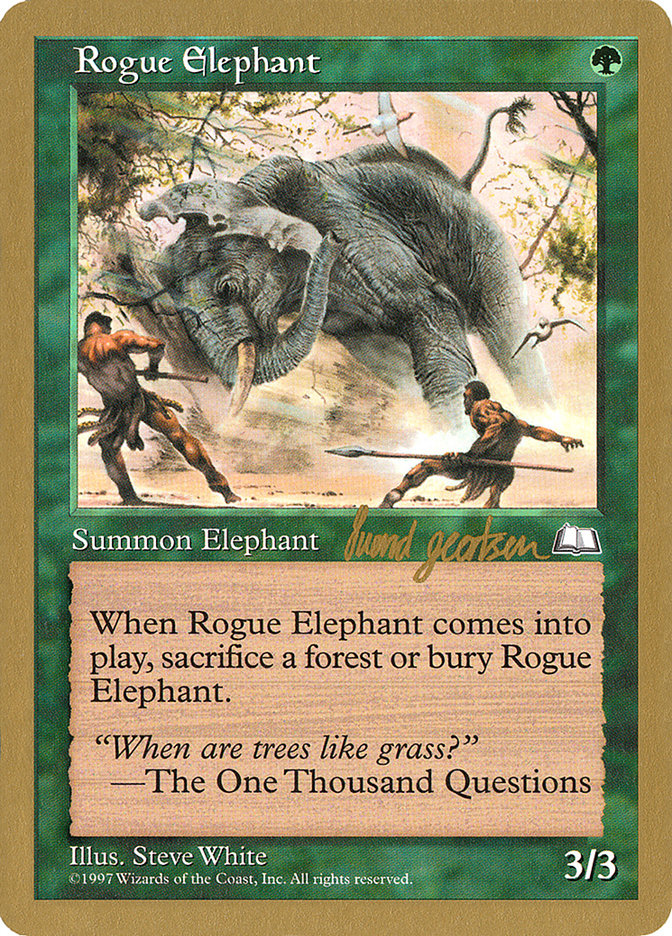 Rogue Elephant (Svend Geertsen) [World Championship Decks 1997] | Golgari Games