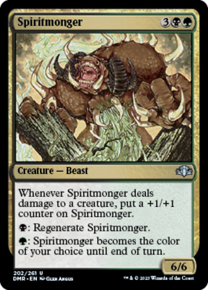 Spiritmonger [Dominaria Remastered] | Golgari Games