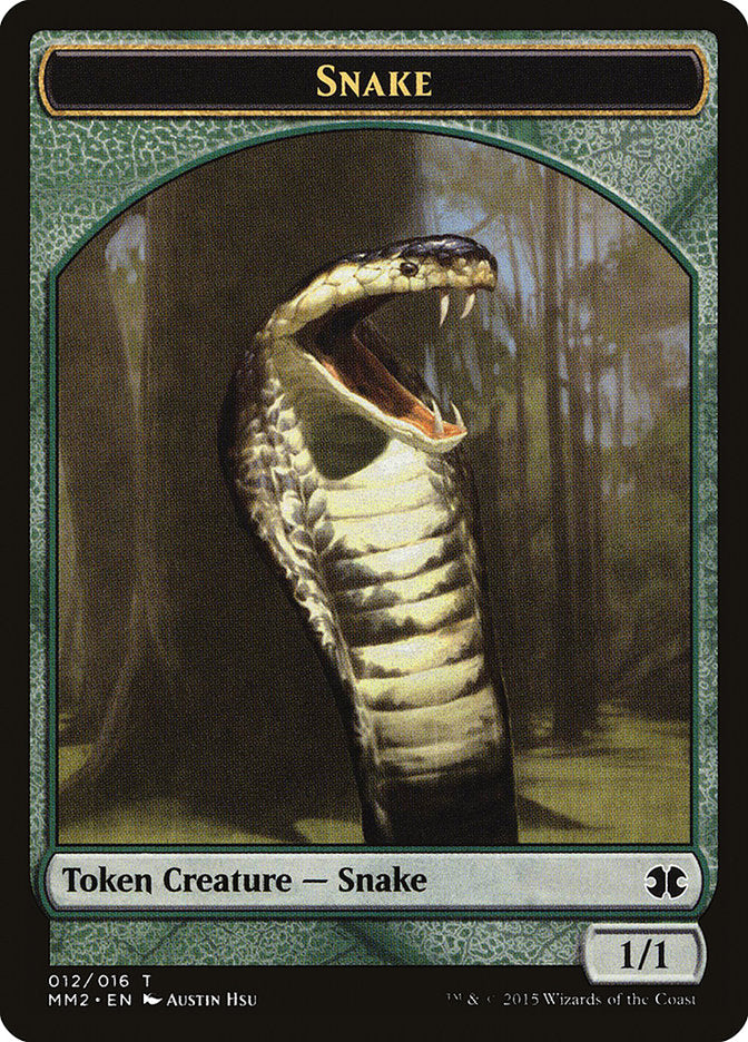 Snake Token [Modern Masters 2015 Tokens] | Golgari Games