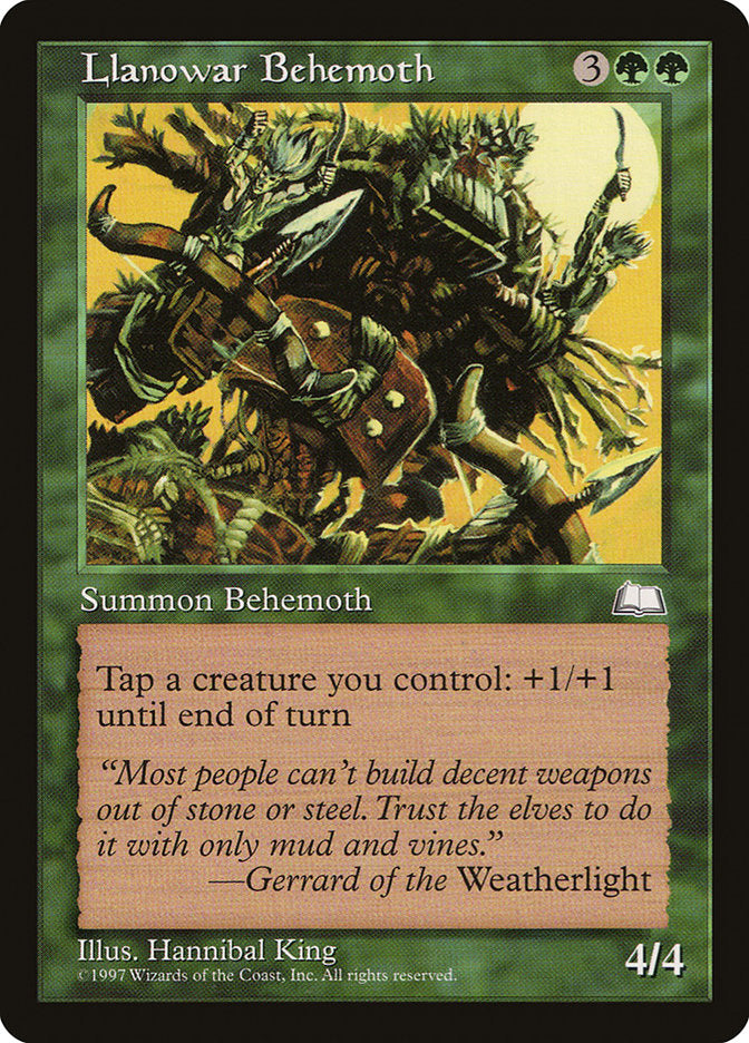 Llanowar Behemoth [Weatherlight] | Local Legends