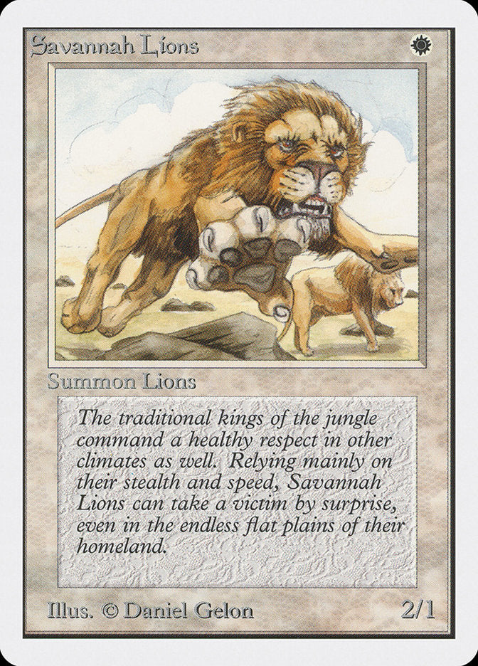 Savannah Lions [Unlimited Edition] | Golgari Games