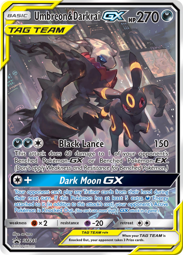 Umbreon & Darkrai GX (SM241) [Sun & Moon: Black Star Promos] | Golgari Games