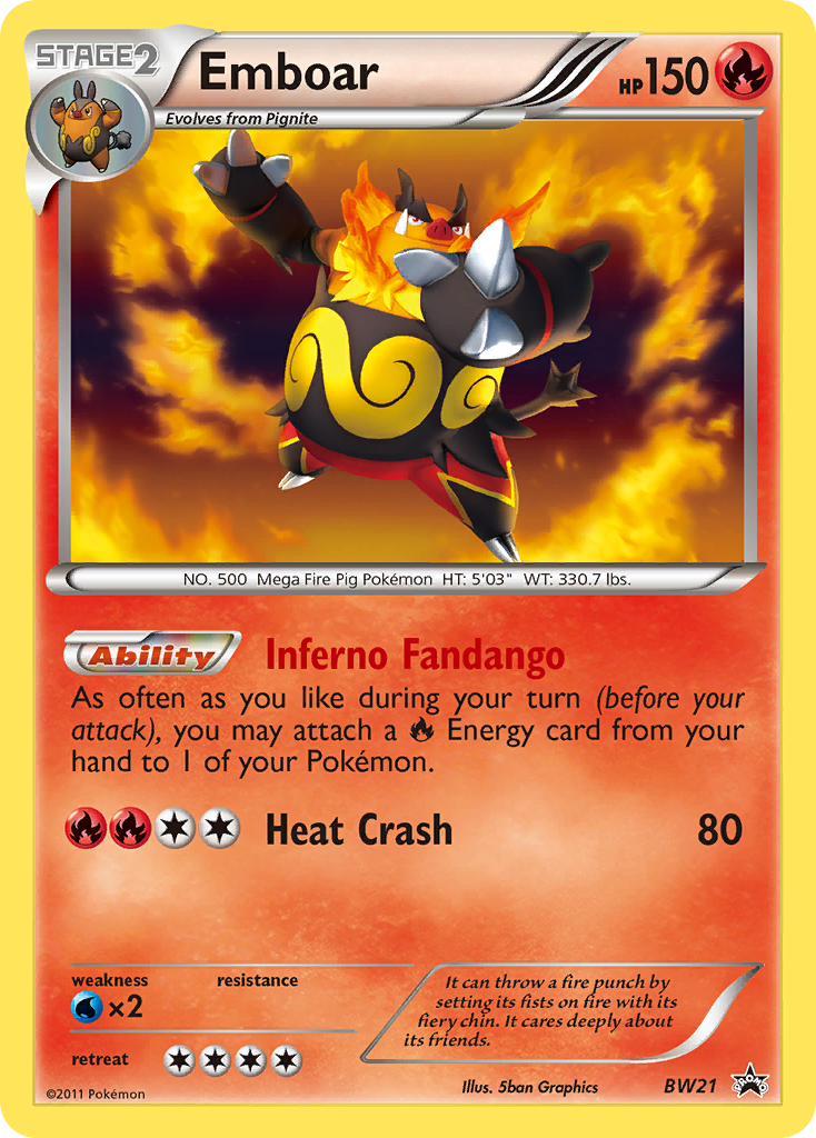 Emboar (BW21) [Black & White: Black Star Promos] | Golgari Games