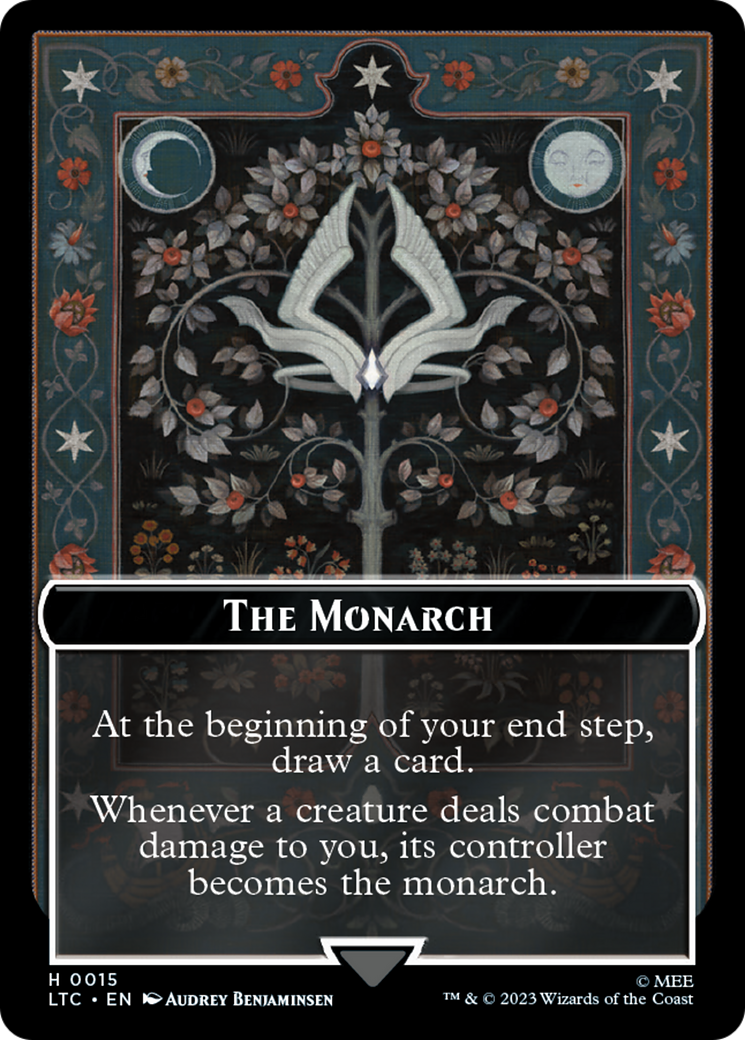 The Monarch // Treasure Double-Sided Token [The Lord of the Rings: Tales of Middle-Earth Commander Tokens] | Golgari Games