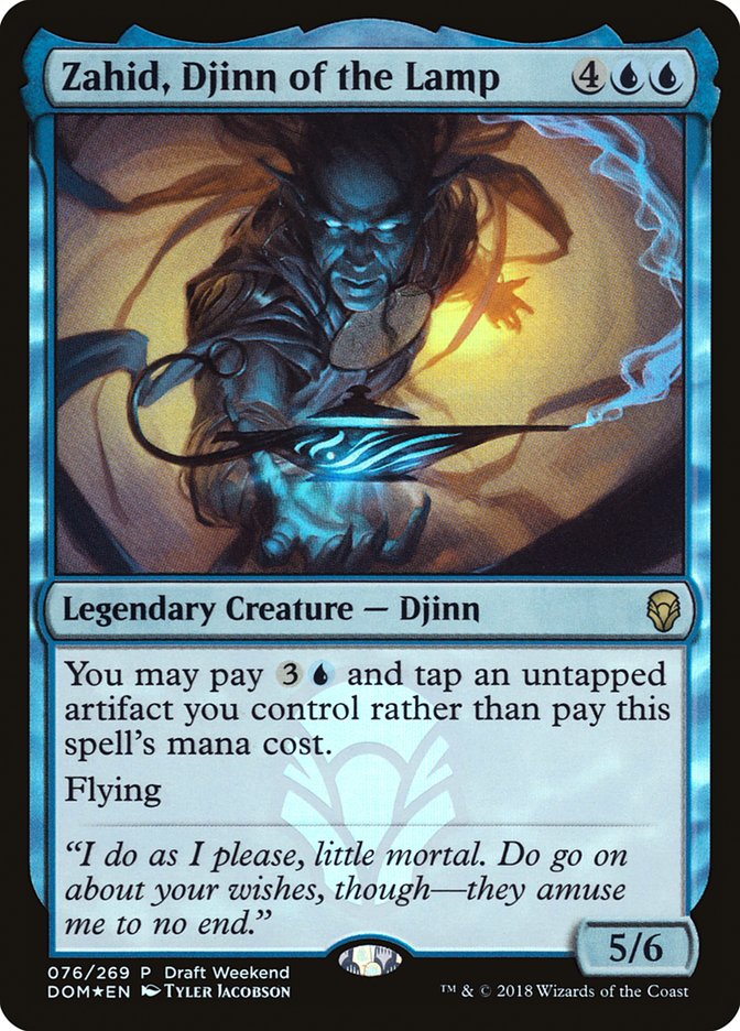 Zahid, Djinn of the Lamp (Draft Weekend) [Dominaria Promos] | Golgari Games