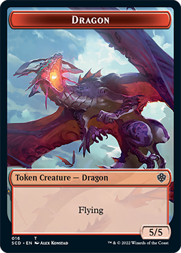 Dragon // Dragon Double-Sided Token [Starter Commander Decks] | Local Legends