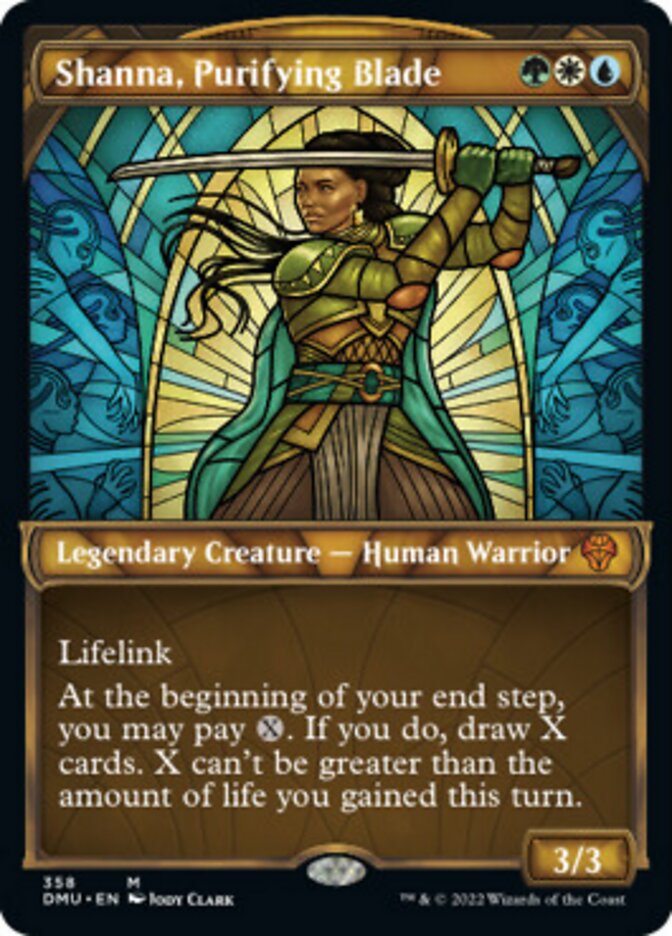 Shanna, Purifying Blade (Showcase Textured) [Dominaria United] | Local Legends
