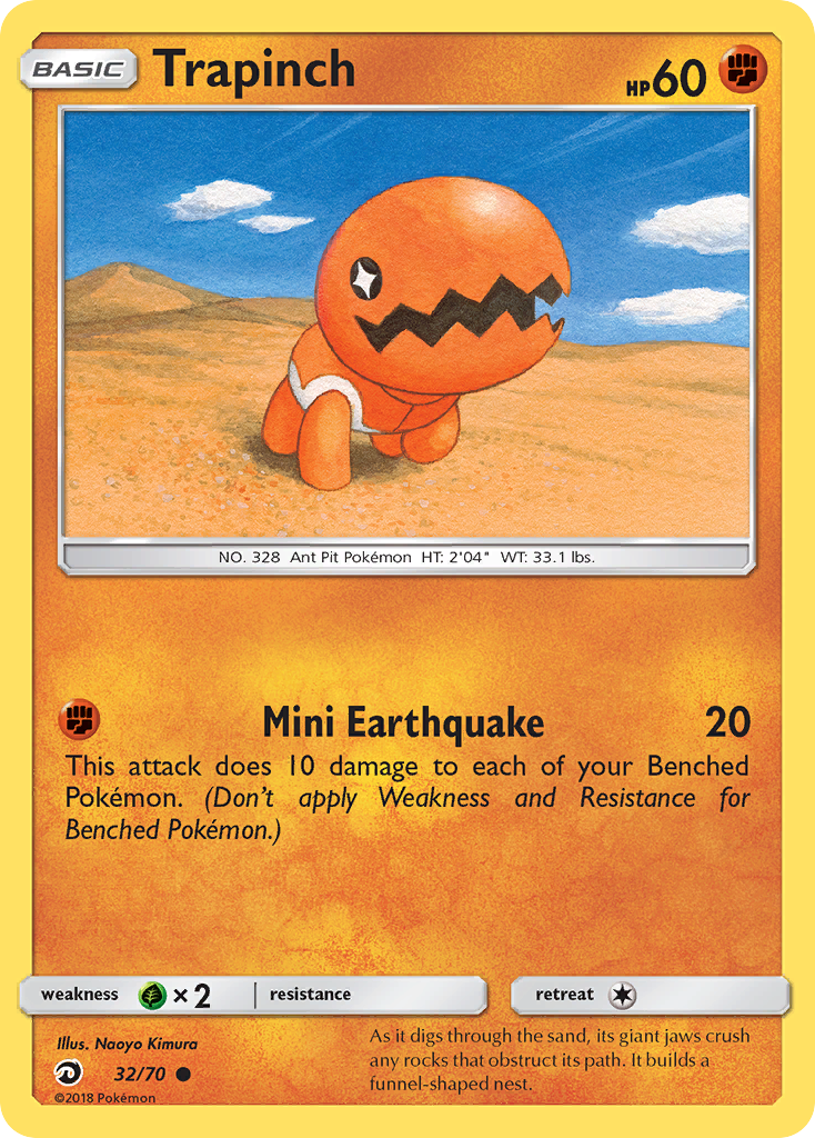 Trapinch (32/70) [Sun & Moon: Dragon Majesty] | Local Legends
