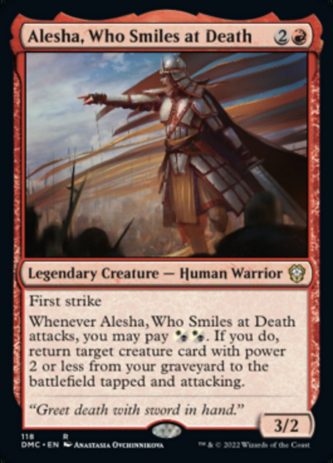 Alesha, Who Smiles at Death [Dominaria United Commander] | Golgari Games