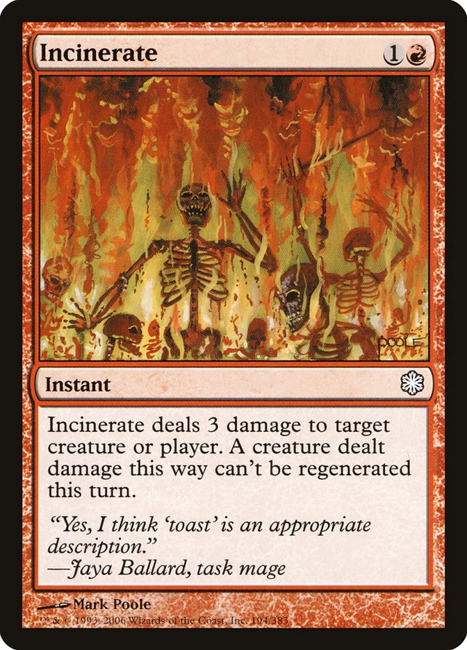 Incinerate [Coldsnap Theme Decks] | Local Legends