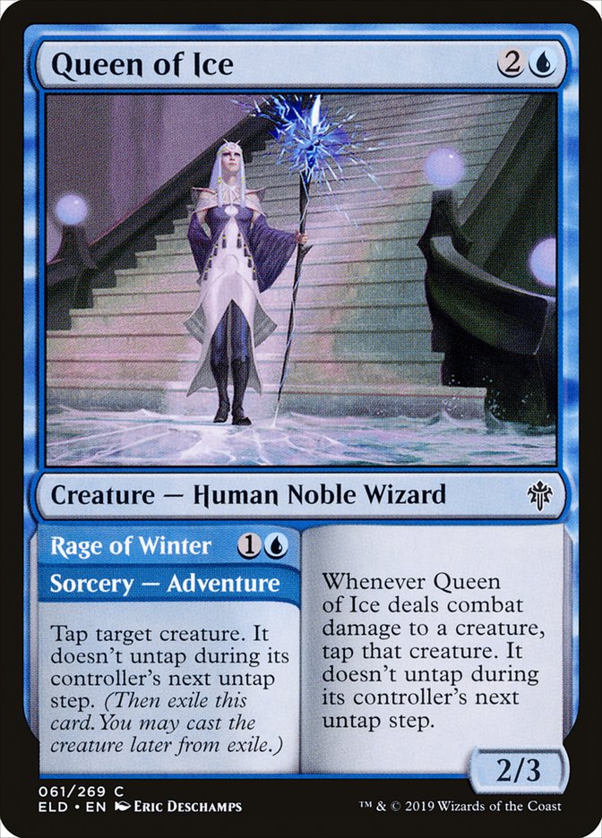 Queen of Ice // Rage of Winter [Throne of Eldraine] | Golgari Games