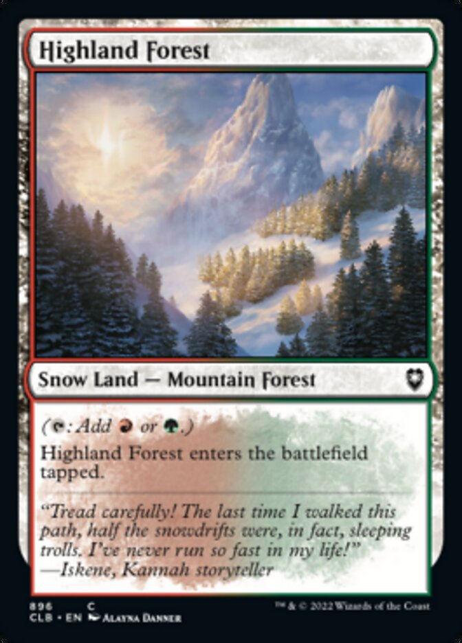 Highland Forest [Commander Legends: Battle for Baldur's Gate] | Golgari Games