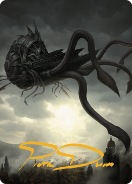 Nautiloid Ship Art Card (Gold-Stamped Signature) [Commander Legends: Battle for Baldur's Gate Art Series] | Local Legends