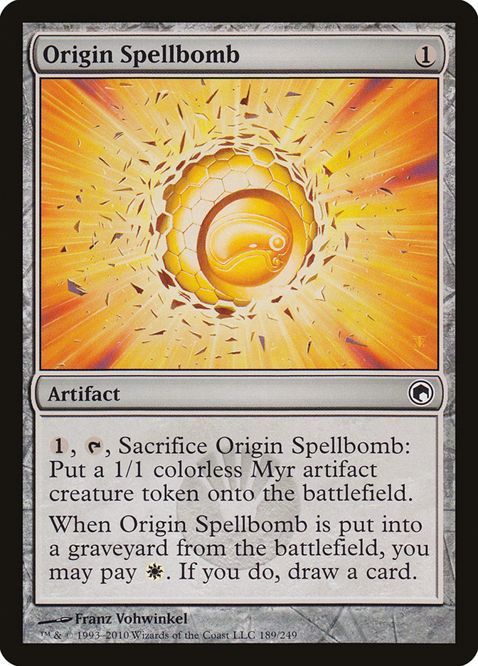 Origin Spellbomb [Scars of Mirrodin] | Local Legends