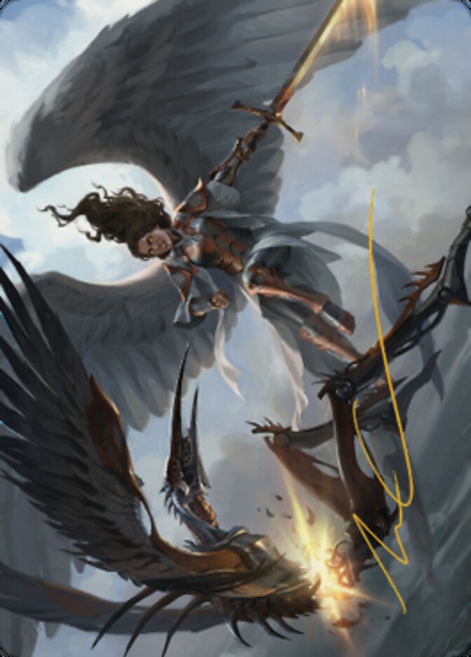 Destroy Evil Art Card (Gold-Stamped Signature) [Dominaria United Art Series] | Local Legends