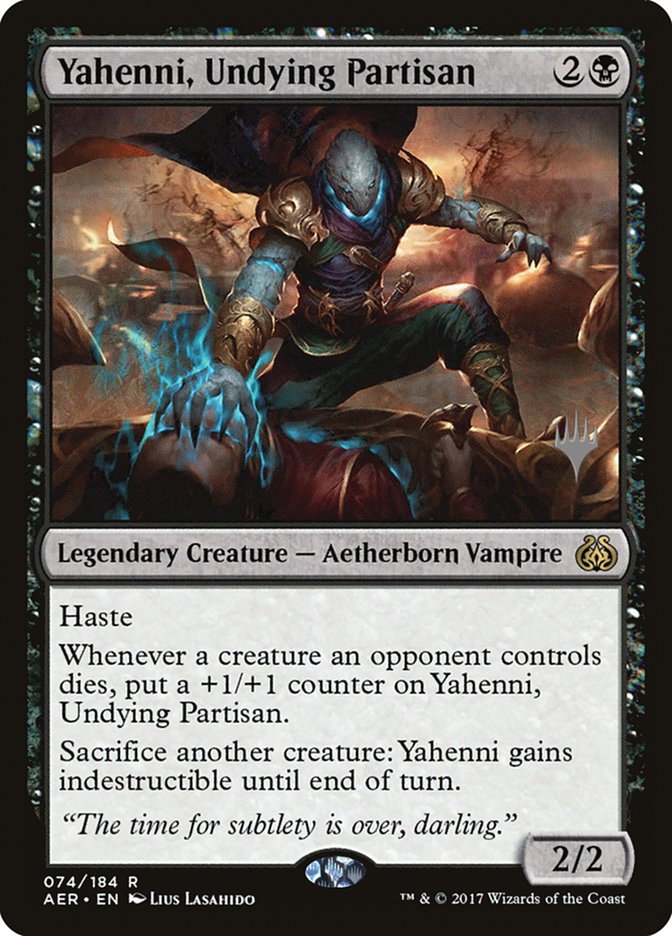 Yahenni, Undying Partisan (Promo Pack) [Aether Revolt Promos] | Golgari Games