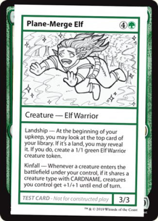 Plane-Merge Elf (2021 Edition) [Mystery Booster Playtest Cards] | Golgari Games