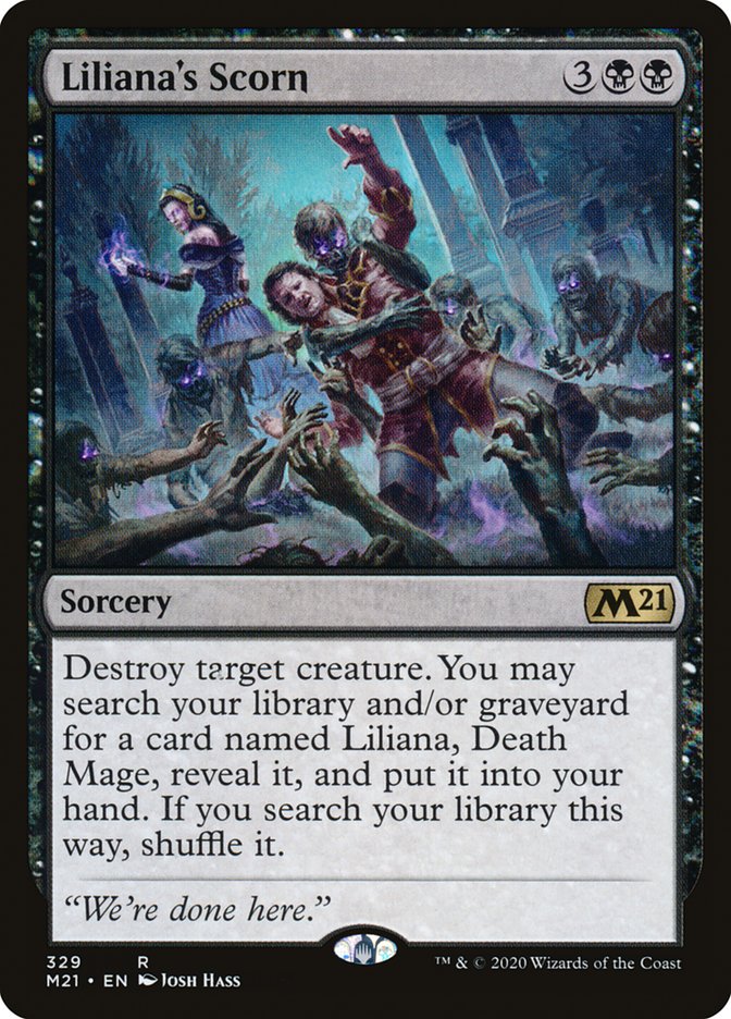 Liliana's Scorn [Core Set 2021] | Local Legends