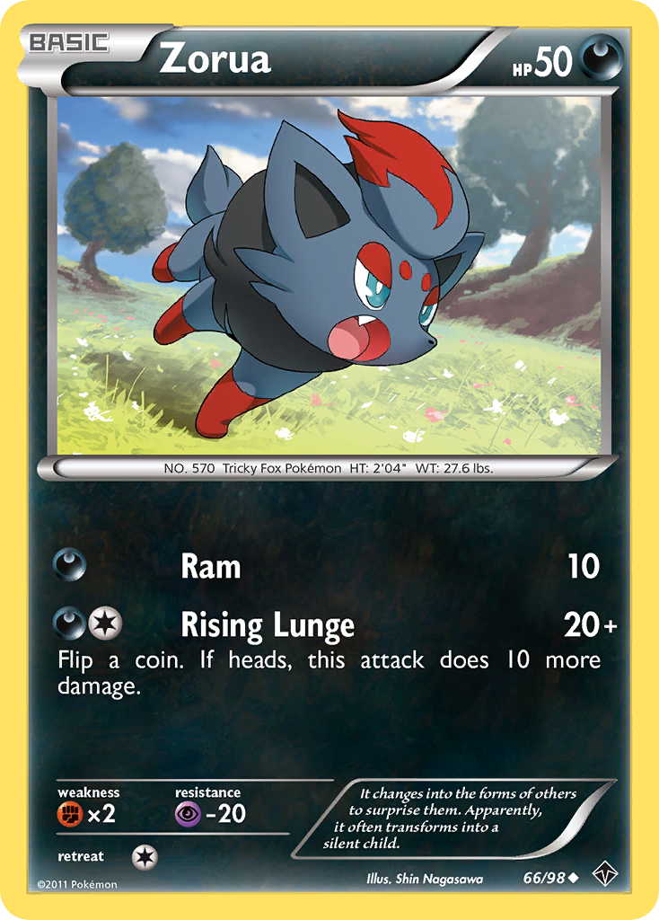 Zorua (66/98) [Black & White: Emerging Powers] | Golgari Games