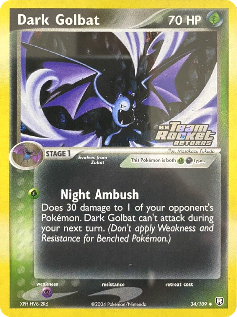 Dark Golbat (34/109) (Stamped) [EX: Team Rocket Returns] | Golgari Games