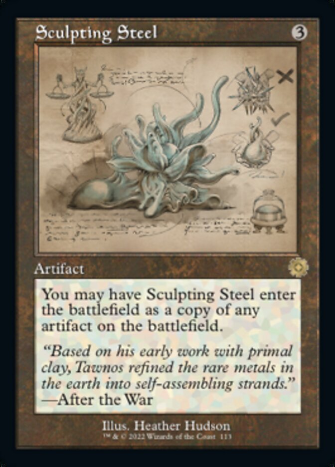 Sculpting Steel (Retro Schematic) [The Brothers' War Retro Artifacts] | Local Legends