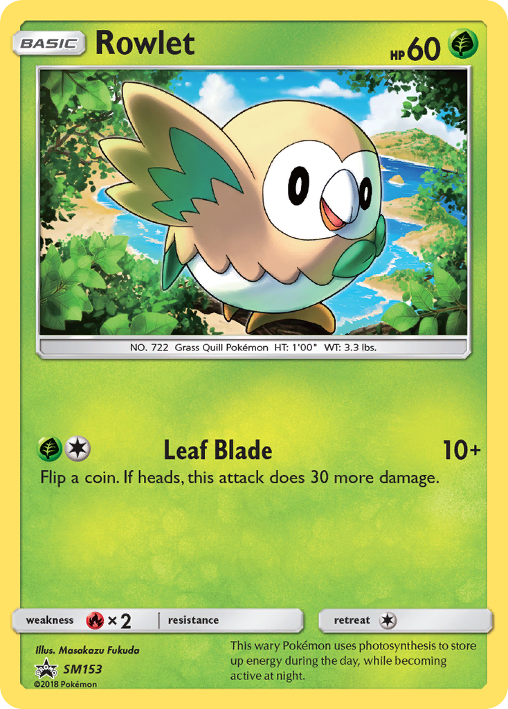 Rowlet (SM153) [Sun & Moon: Black Star Promos] | Golgari Games