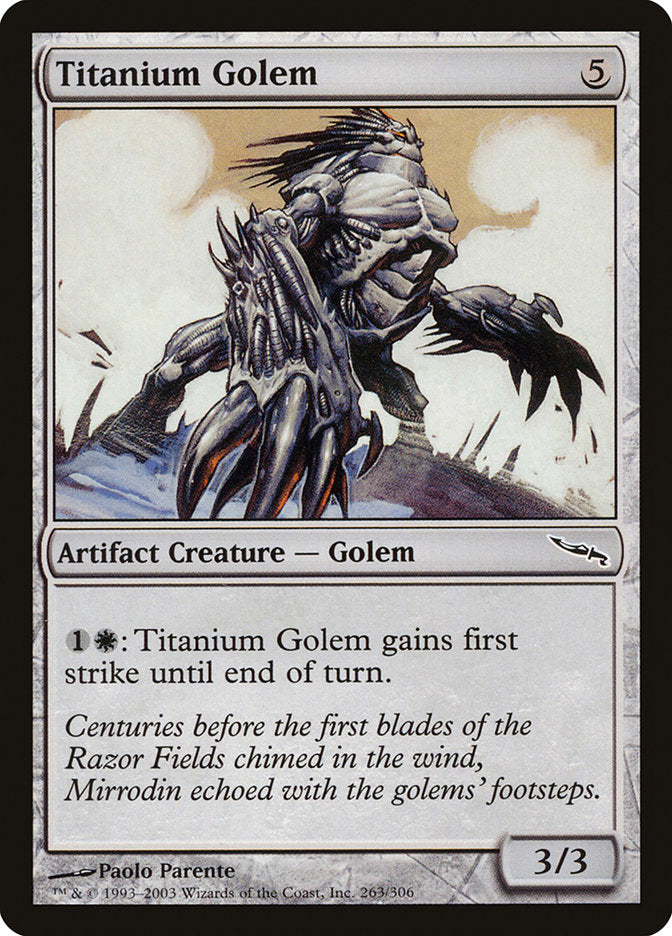 Titanium Golem [Mirrodin] | Local Legends