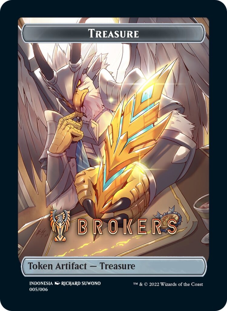 Treasure Token (Brokers) (Southeast Asia Artists) [Streets of New Capenna Tokens] | Local Legends