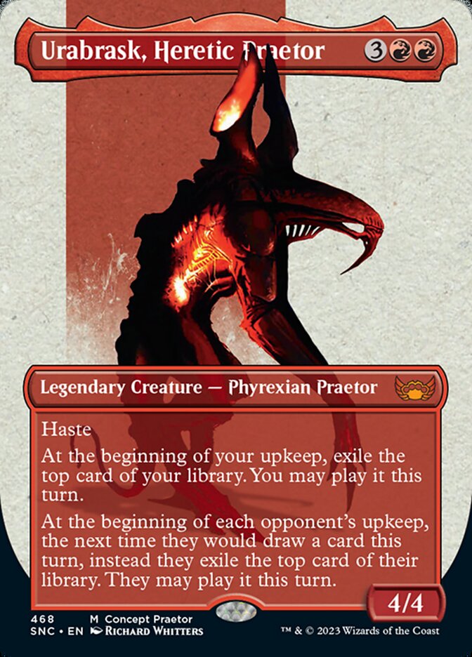 Urabrask, Heretic Praetor (Borderless Concept Praetors) [Phyrexia: All Will Be One] | Golgari Games