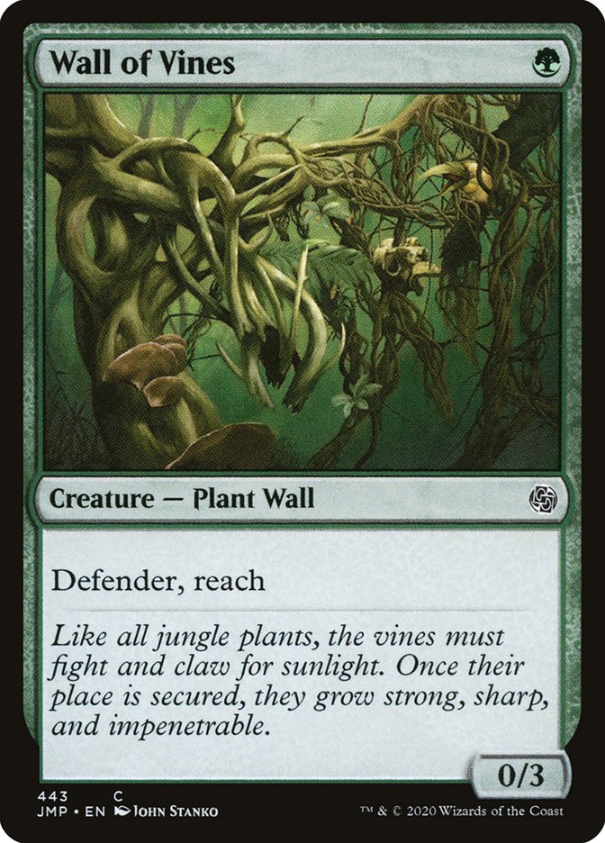 Wall of Vines [Jumpstart] | Golgari Games