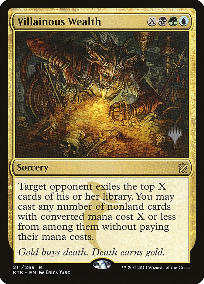 Villainous Wealth (Promo Pack) [Khans of Tarkir Promos] | Golgari Games