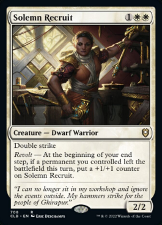 Solemn Recruit [Commander Legends: Battle for Baldur's Gate] | Local Legends