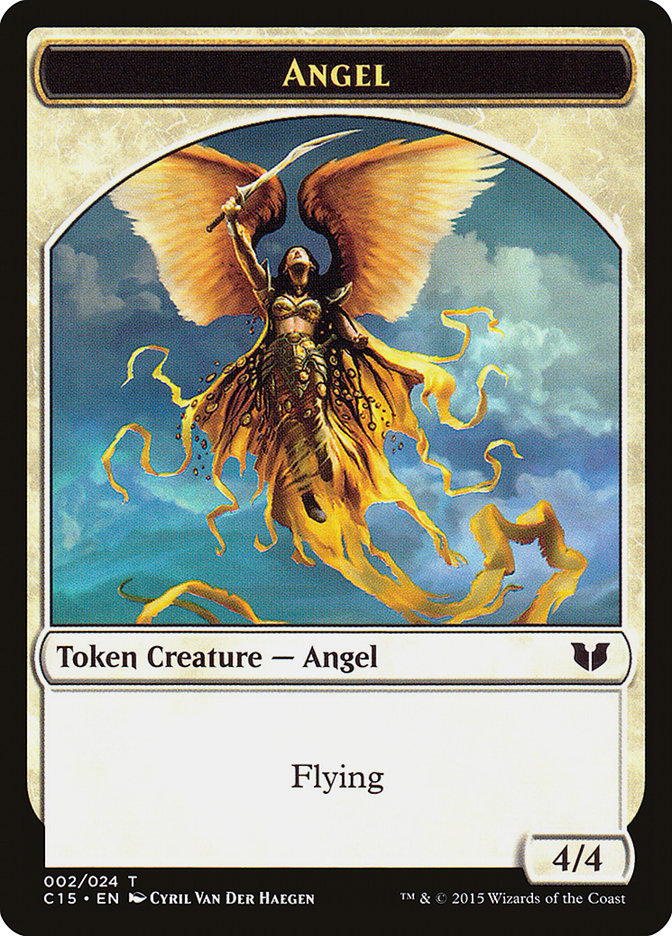 Angel // Knight (005) Double-Sided Token [Commander 2015 Tokens] | Golgari Games