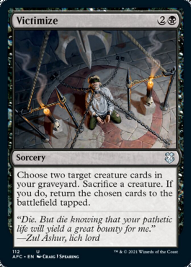 Victimize [Dungeons & Dragons: Adventures in the Forgotten Realms Commander] | Local Legends