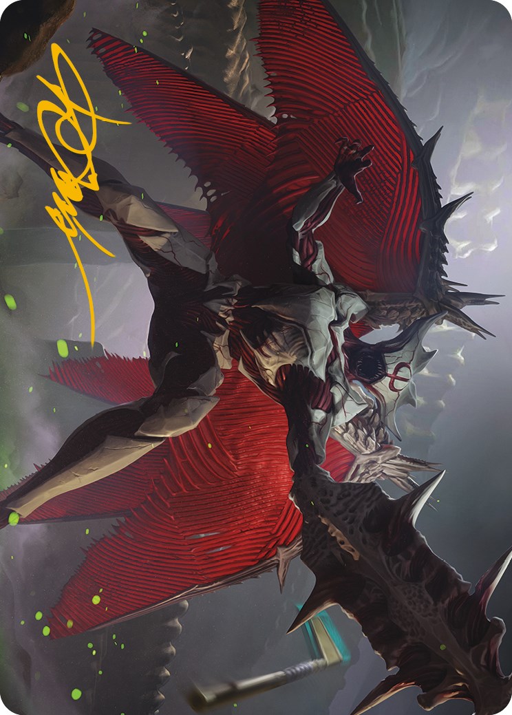Phyrexian Vindicator Art Card (Gold-Stamped Signature) [Phyrexia: All Will Be One Art Series] | Local Legends